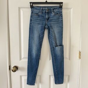 American Eagle Outfitters Women's Blue Skinny Jeans